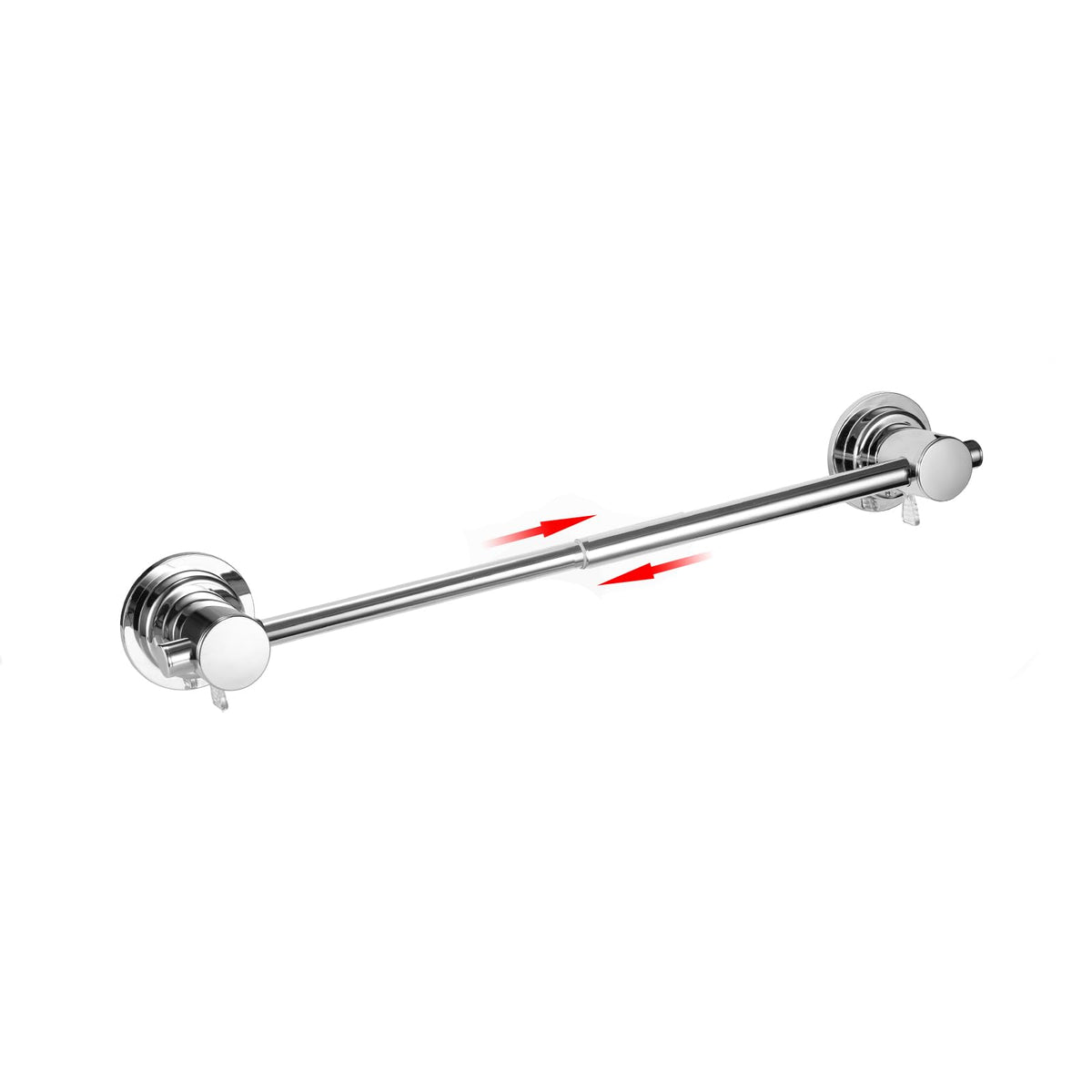 Jiepai Extendable 18-30 Inch Suction Cup Towel Bar,Bath Shower Towel Holder Shower Door Adhesive Towel Bar Suction Towel Rack (S