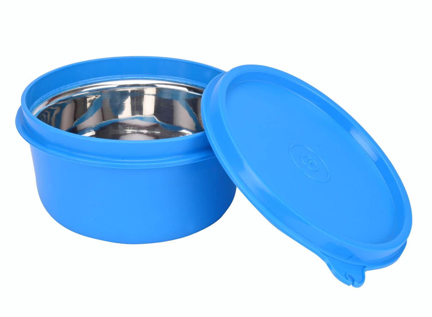 Signoraware Monarch Microsafe Stainless Steel Medium Container | Microwave Safe | Airtight & Leakproof | Retain Freshness | Idea