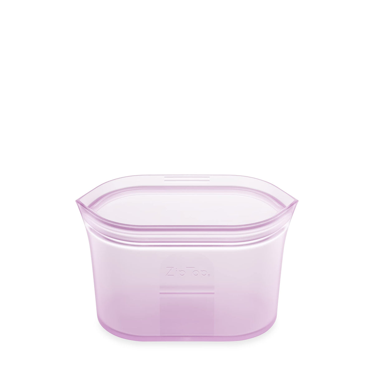 Zip Top Reusable Food Storage Bags | Small Dish [Lavender] | Silicone Meal Prep Container | Microwave, Dishwasher And Freezer Sa