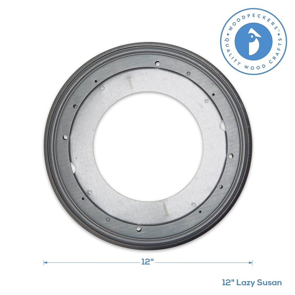 Lazy Susan Hardware, 12 Inch, 1,000 Lbs. Load Capacity, Pack Of 1 Steel Lazy Susan Turntable Ball Bearing, By Woodpeckers