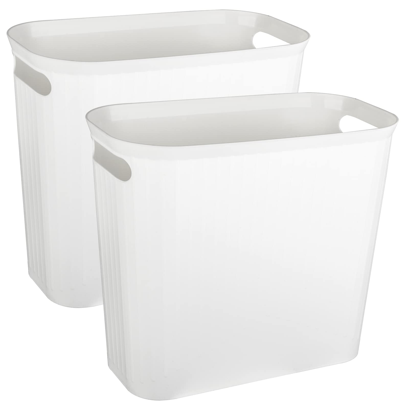 rejomiik Bathroom Small Trash Can Slim Garbage Can Wastebasket 3.5 Gallon Plastic Trash Bin Container for Bedroom, Home, Office,