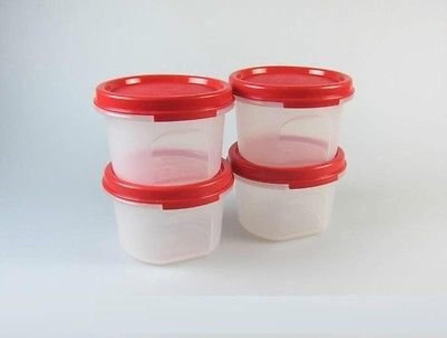 Tupperware Modular Mate Mm Round # 1, Set Of 4(Plastic), Beige