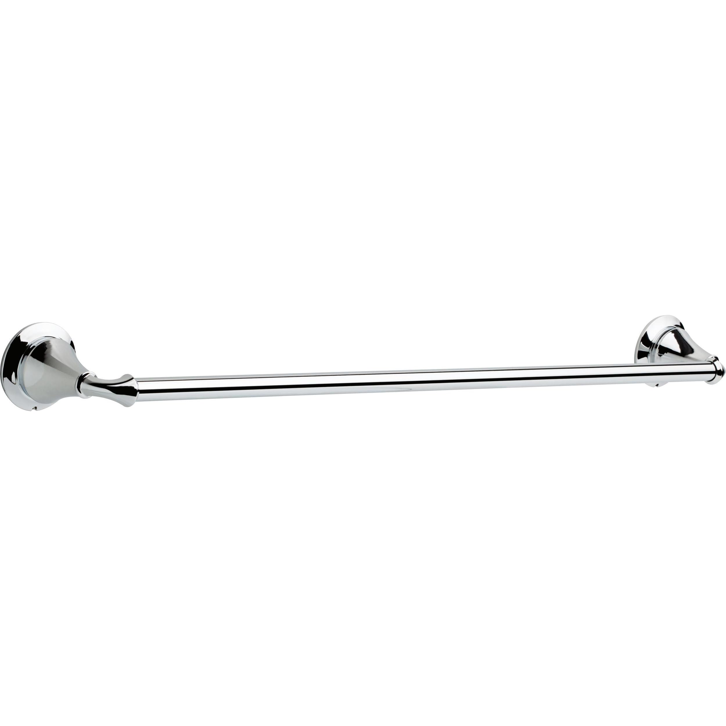 Delta Towel Rack | 24 Inch Polished Chrome Towel Bar for Bathroom, Kitchen | Linden Accessories