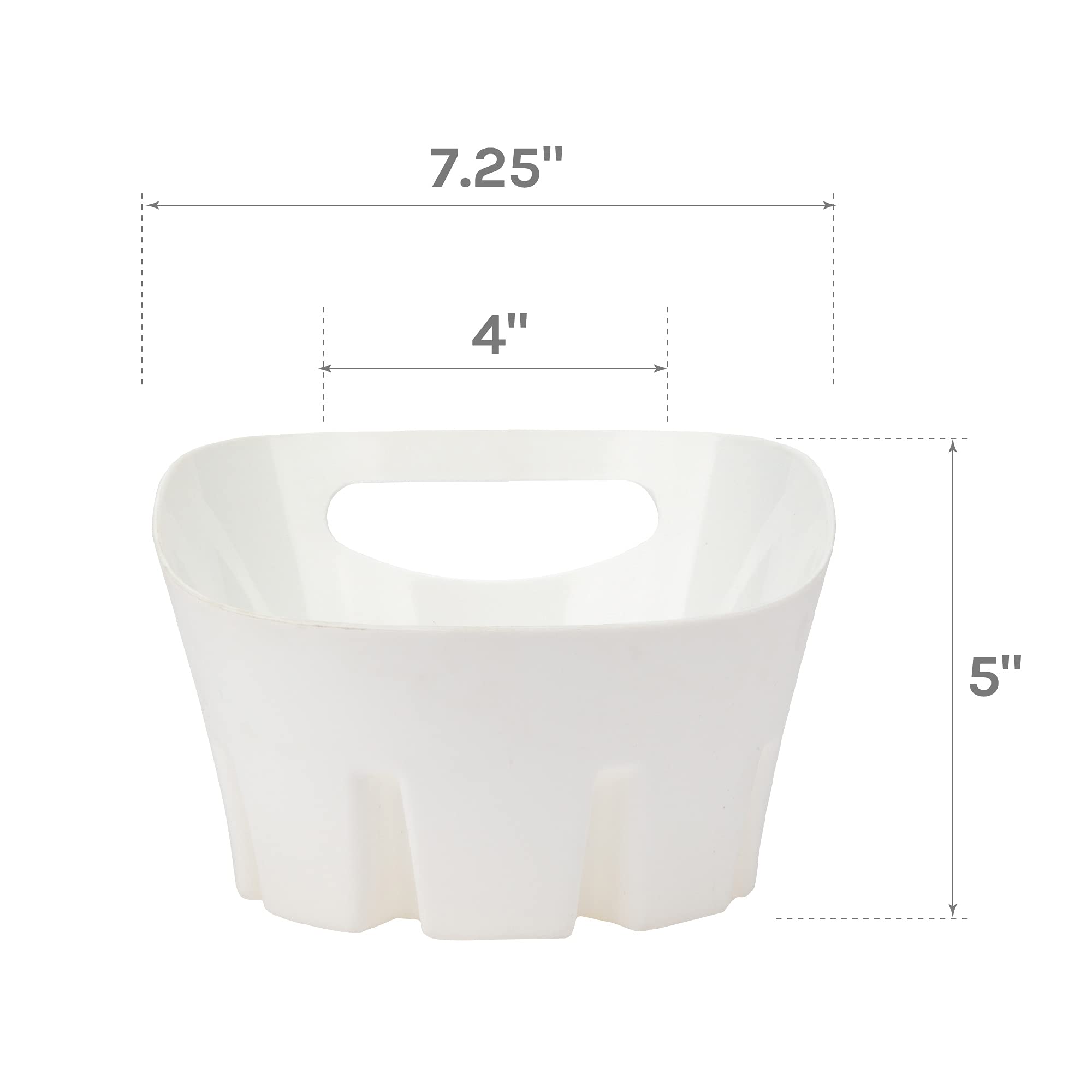 Js Jackson Supplies Universal White Plastic Drip Tray For Toilet Plunger