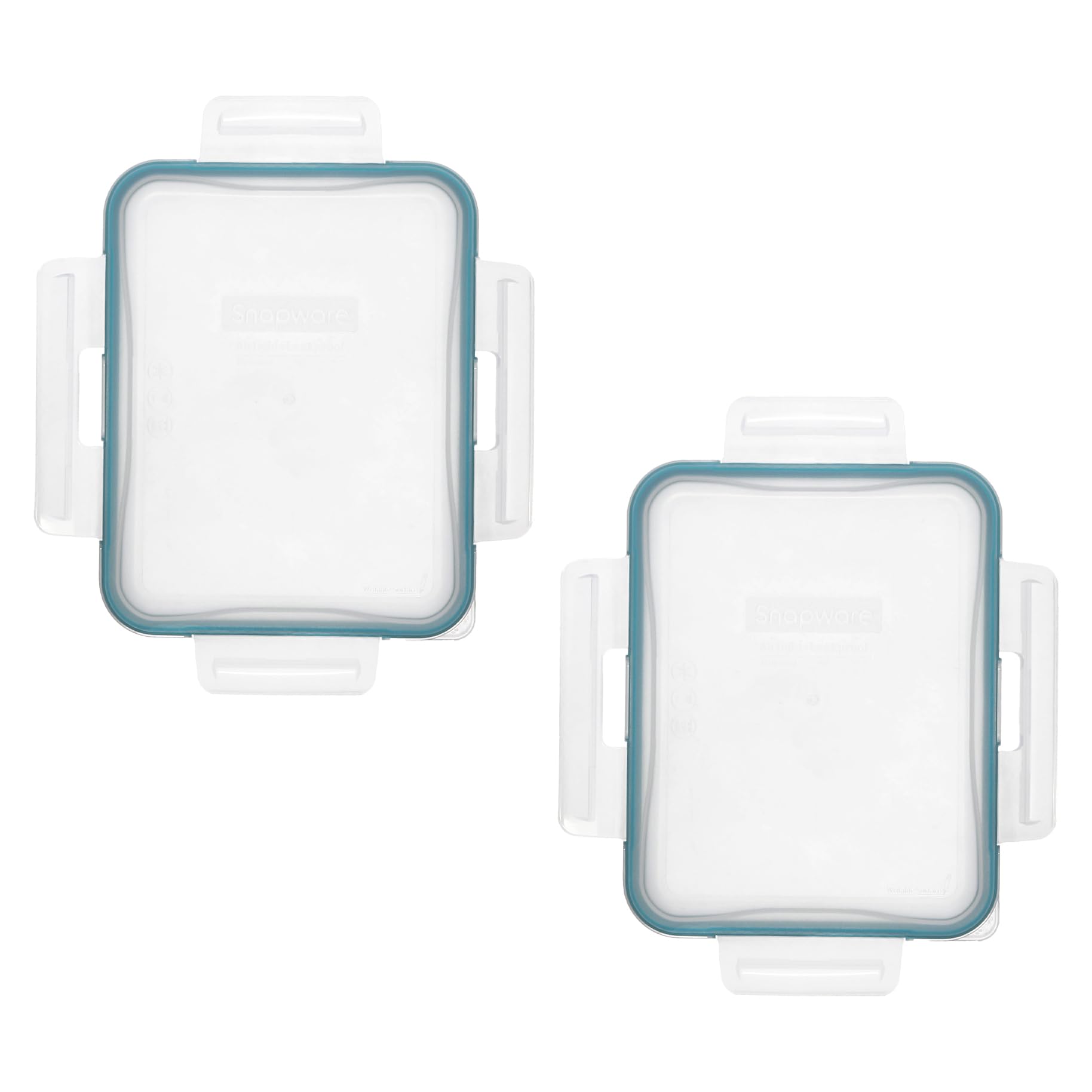 Snapware 7211R 6Cup Plastic Lid with Green Gasket (2Pack)  Made in USA