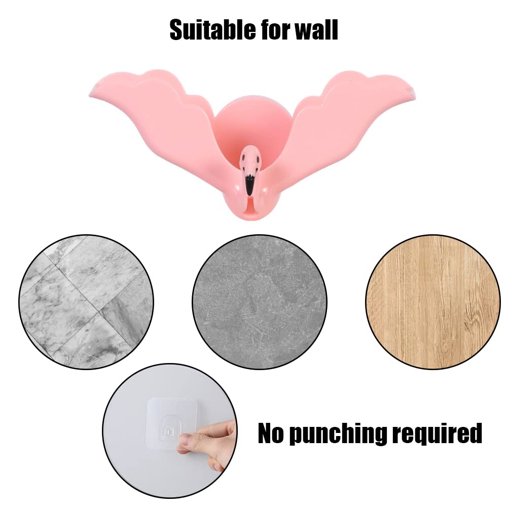 Soap Dish Flamingo Soap Box Wall Mounted Soap Holder For Home Kitchen Bathroom Shower