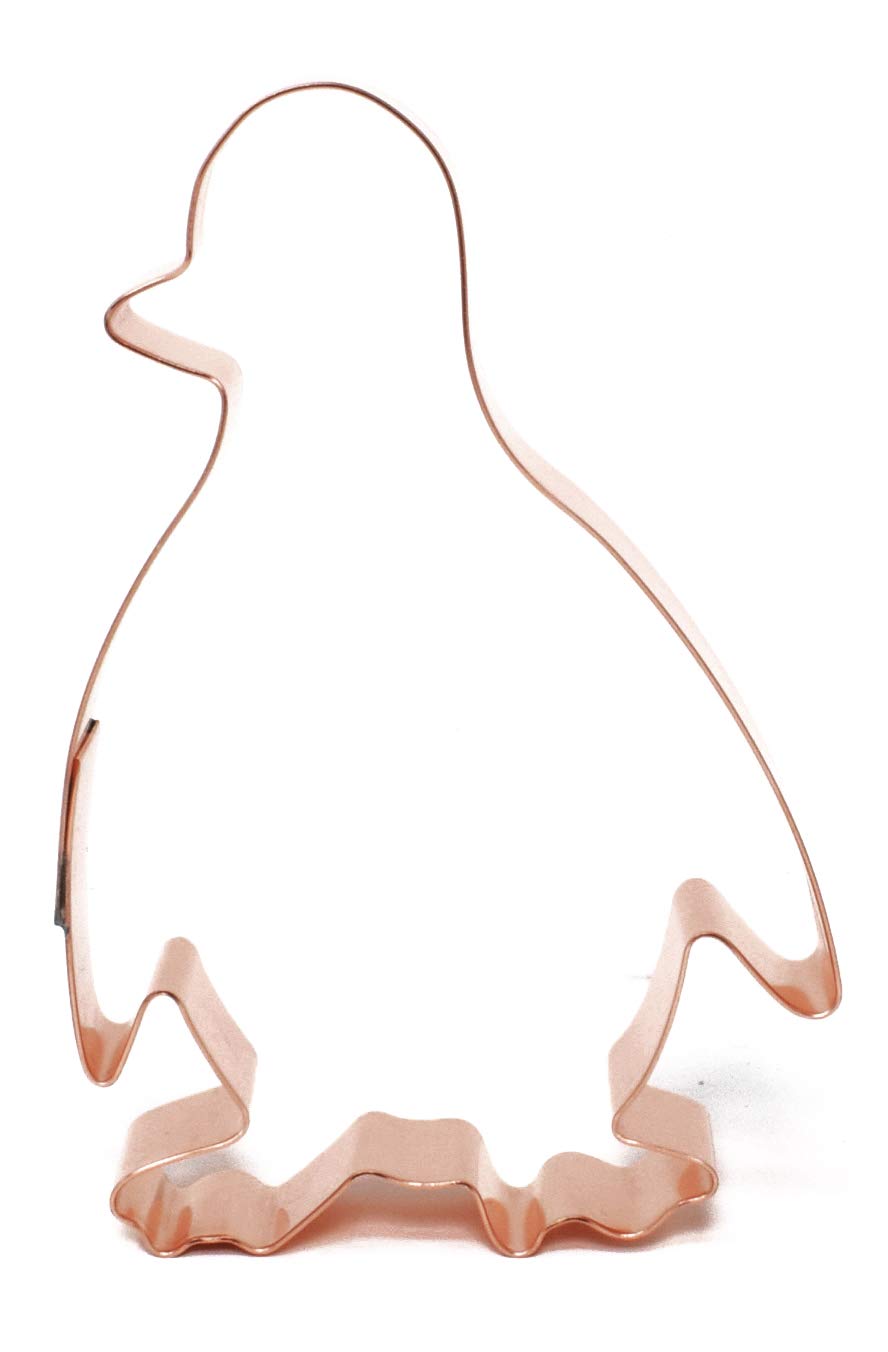 North Pole Penguin Copper Cookie Cutter, 3.25 X 4.25 Inches