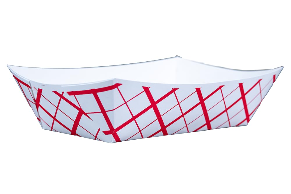 Southern Champion Tray 0429 #500 Southland Paperboard Food Tray, 5 lb Capacity, Red Check (Case of 500)