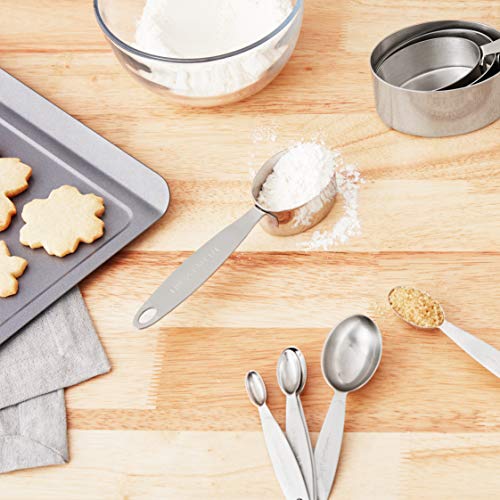 Cuisipro Stainless Steel Measuring Cup And Spoon Set