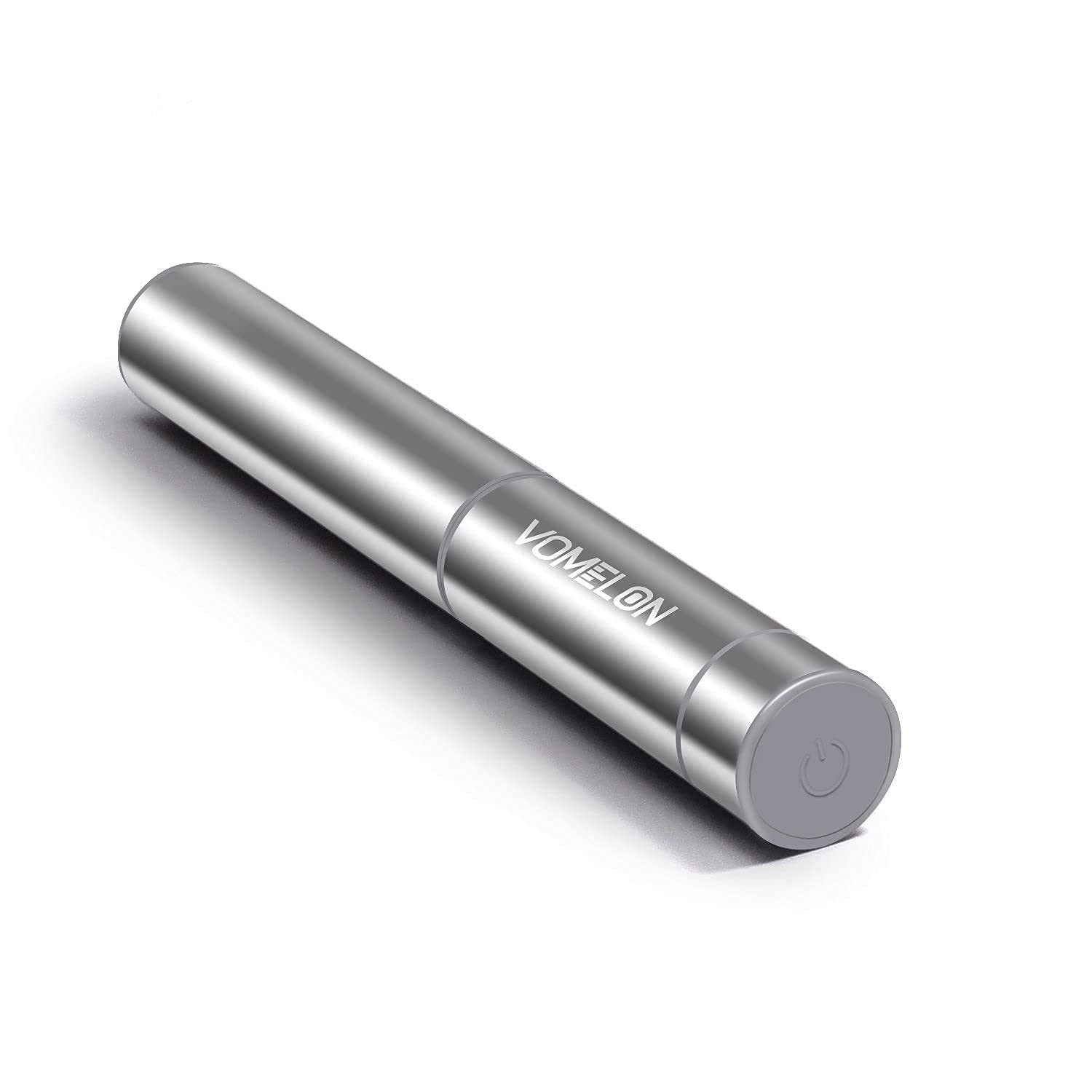 VOMELON Handheld Milk Frother, Battery Operated Mixer with 2 Stainless Steel Whisks, Silver, Model A25
