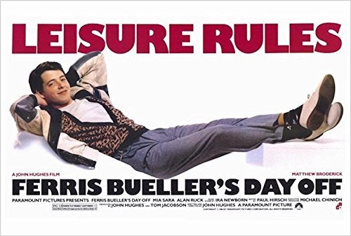 Buyartforless Ferris Bueller'S Day Off - Leisure Rules (Matthew Broderick) 24X36 Movie Art Print Poster