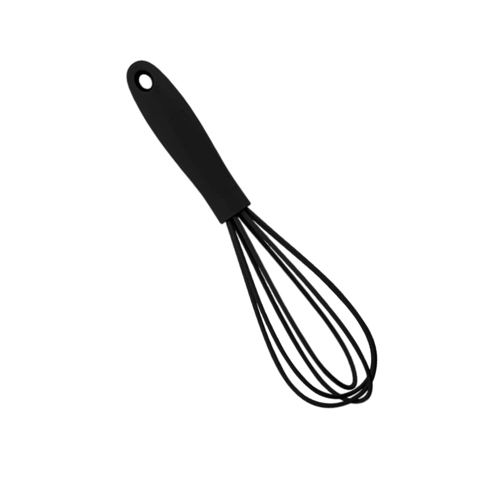Silicone Whisk Kitchen Utensil Non Scratch Mixer Egg Beater Frothing Black|Crafts |Sculpting, Molding & Ceramics |Pottery Tools 