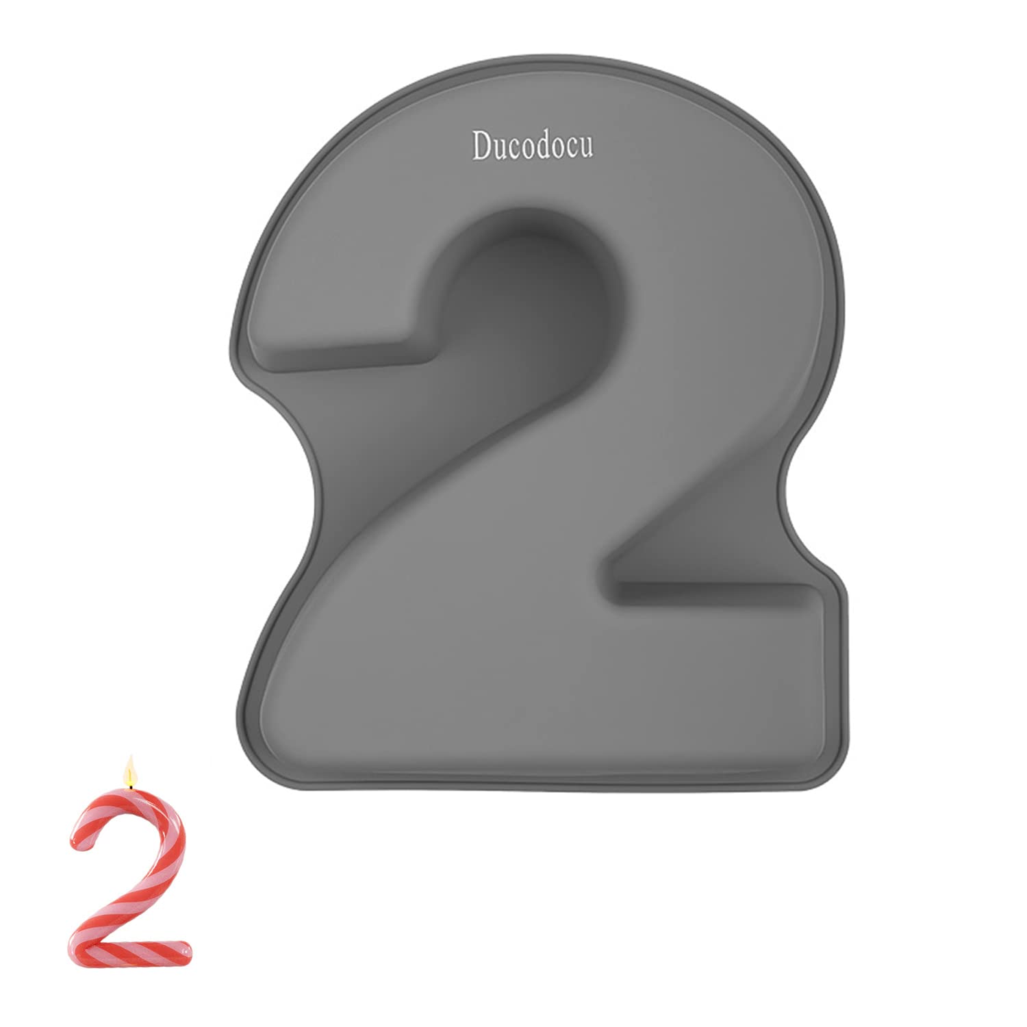 Ducodocu Silicone Cake Pans 3D Large Number Cake Mould Novelty Cake Tins Diy Baking Mold For Birthday Wedding Anniversary 10 Inc