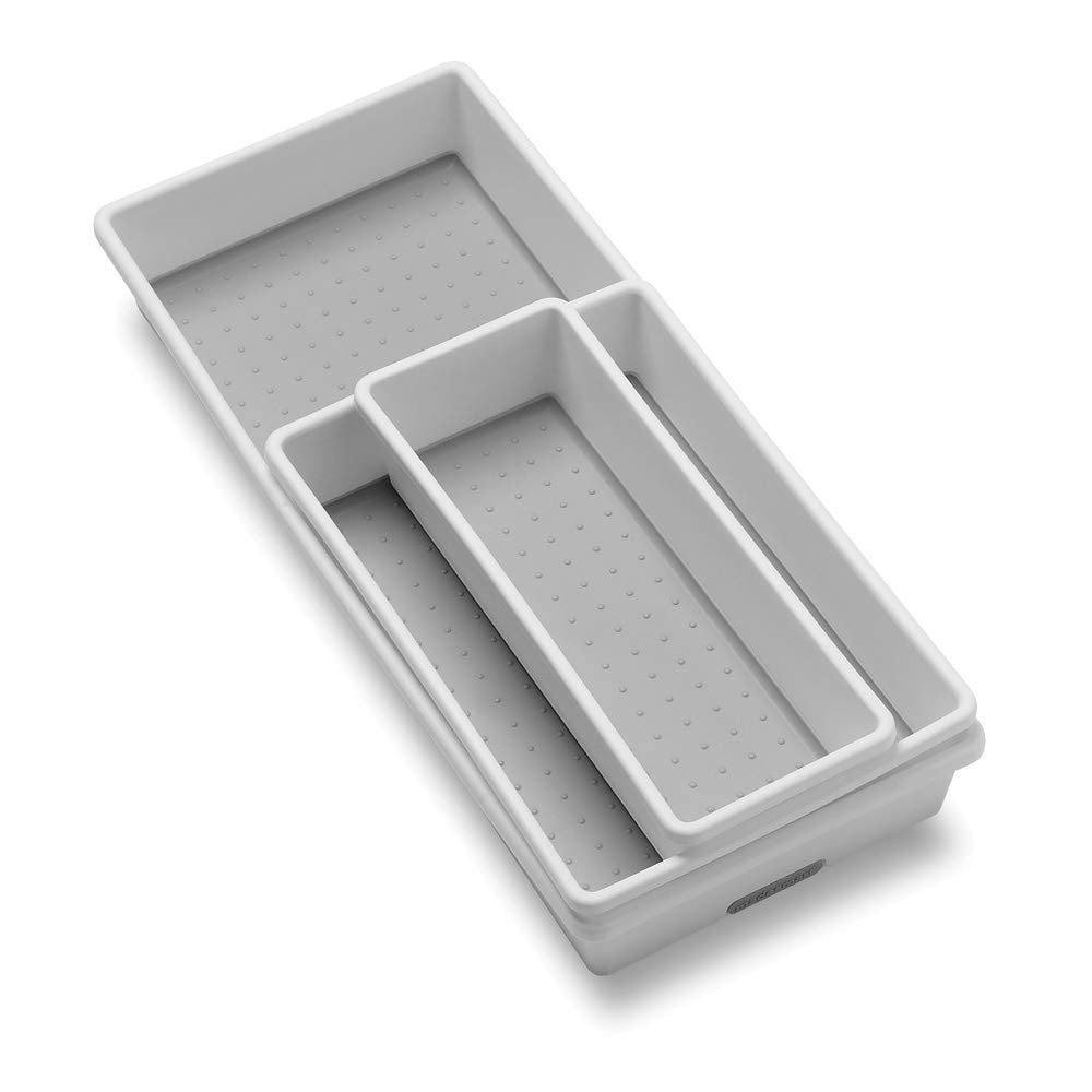 Madesmart Tray, Set Of 3, White, Premiumwhite