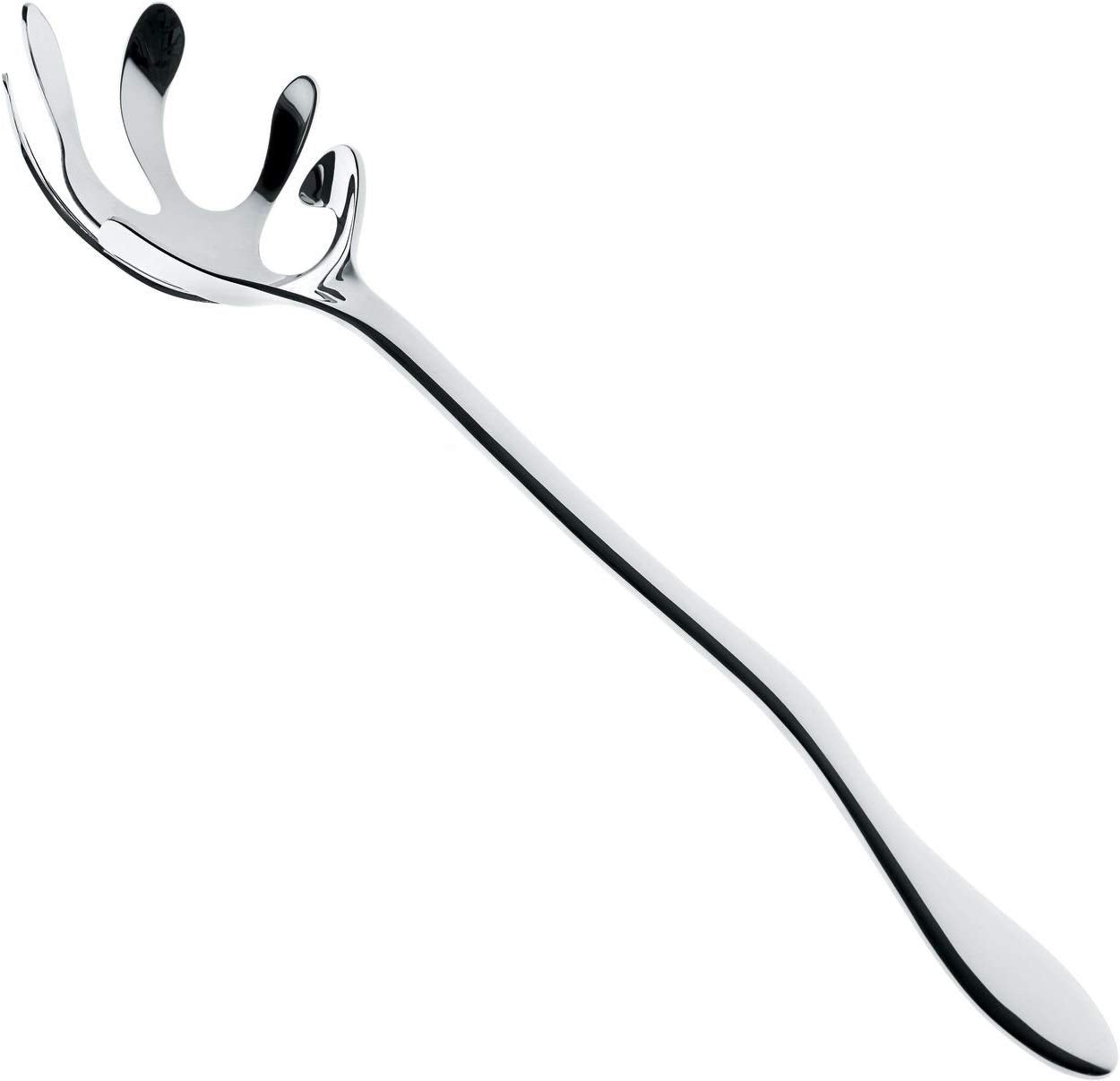 Alessi | Mediterraneo - Design Spaghetti Serving Spoon, Stainless Steel, Mirror Polished