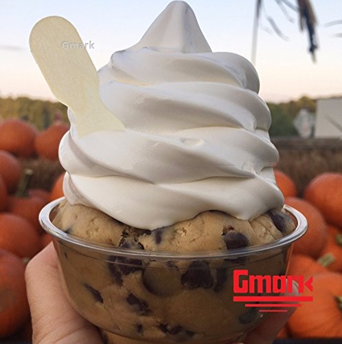 Gmark Wooden Ice Cream Spoons 100pc - Tasting Spoons  Ice Cream Sticks 3 Inches Perfect for Tasting  Sampling  Crafts 100/Bag GM1037