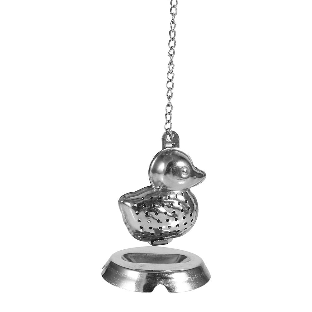 Durable Mini Loose Tea Infuser, Stainless Steel Tea Infuser, Duck Shape For Living Room Office Kitchen Tea House