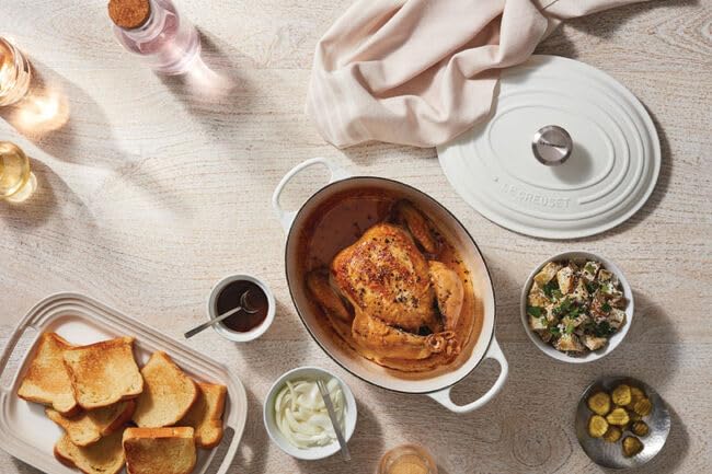 Le Creuset Enameled Cast Iron Signature Oval Dutch Oven, 6.75 Qt., Licorice