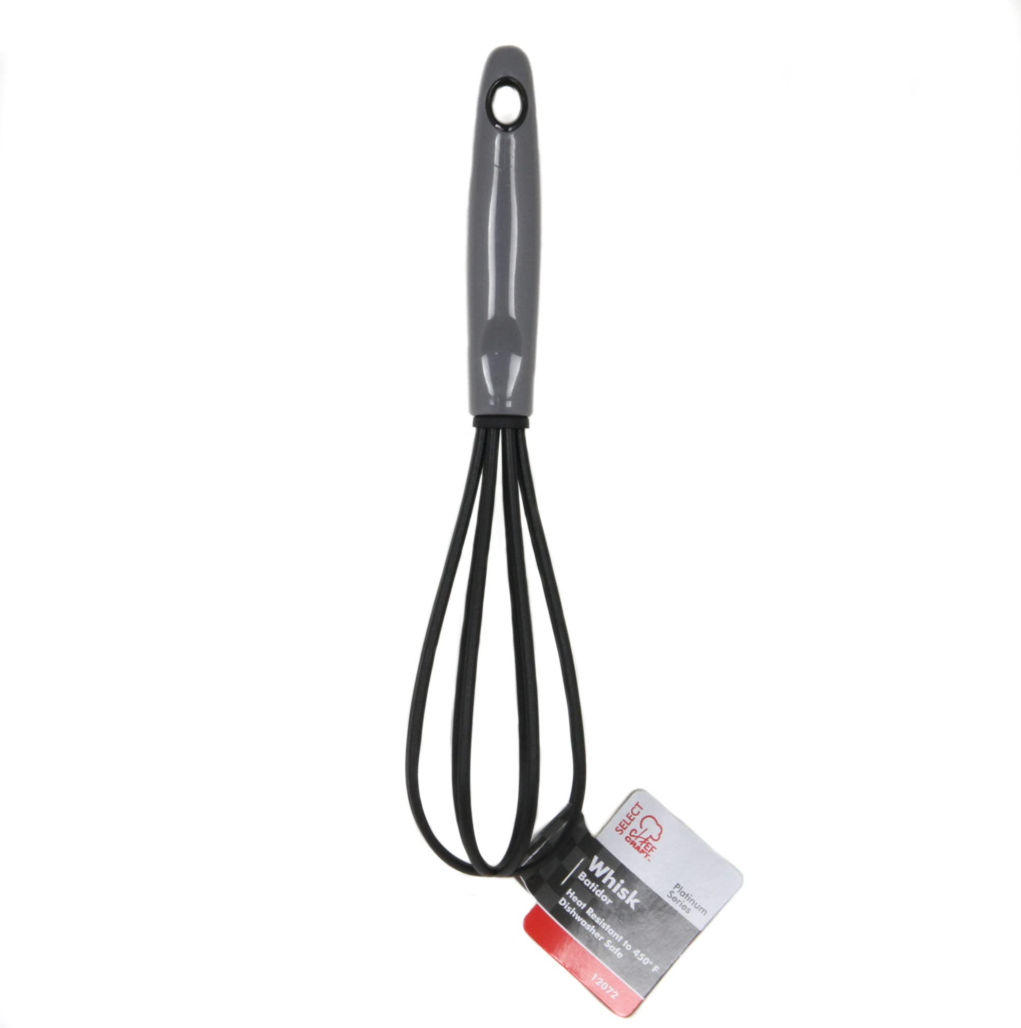 Chef Craft Select Nylon Sturdy Whisk, 10.5 Inch, Gray