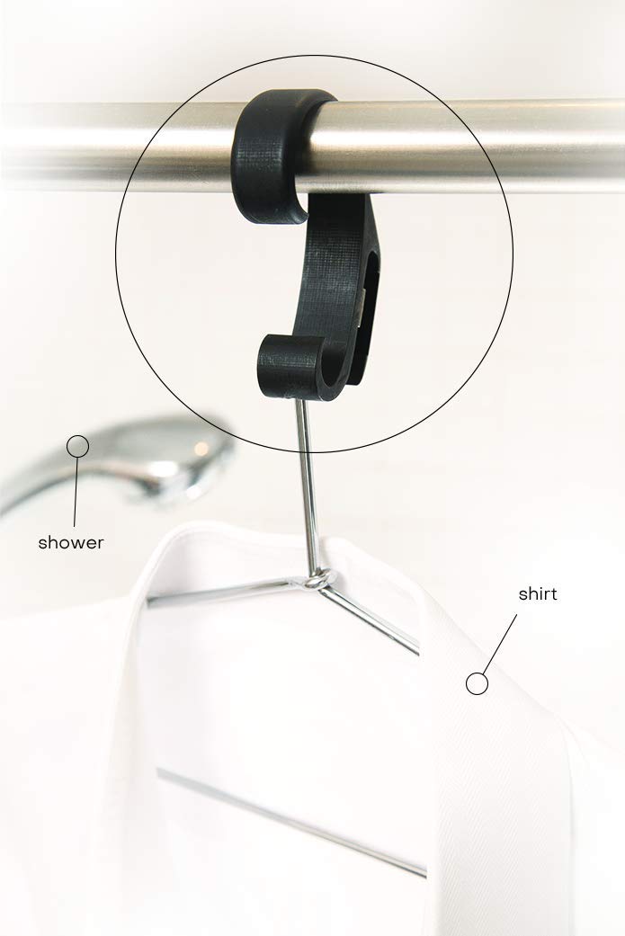 Steam Clip Travel Tool Over Shower Door Hook Traveler'S Steamer Clip Hook, Over The Door Hanger For Shower, Heavy Duty Clip Hook