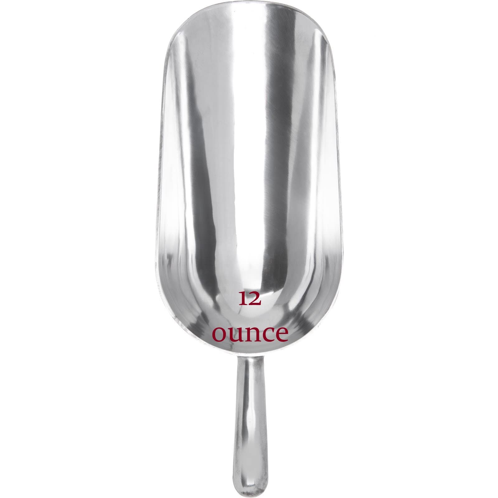 Ame D'Essence 12-Ounce Durable Aluminum Scoop - Rust-Resistant, Lightweight And Easy To Clean Kitchen Utensil (Gripped Handle)
