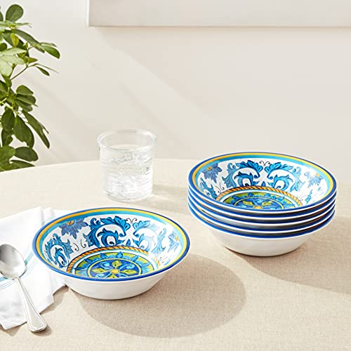 Certified International Luca Melamine 7.5'' All Purpose Bowl, Set Of 6