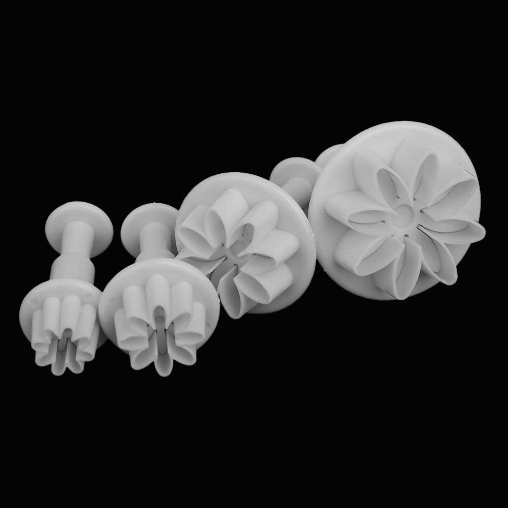Zuoyou 33 Piece Fondant Cake Cookie Plunger Cutter Sugarcraft Flower Leaf Butterfly Heart Shape Decorating Mold Diy Tools