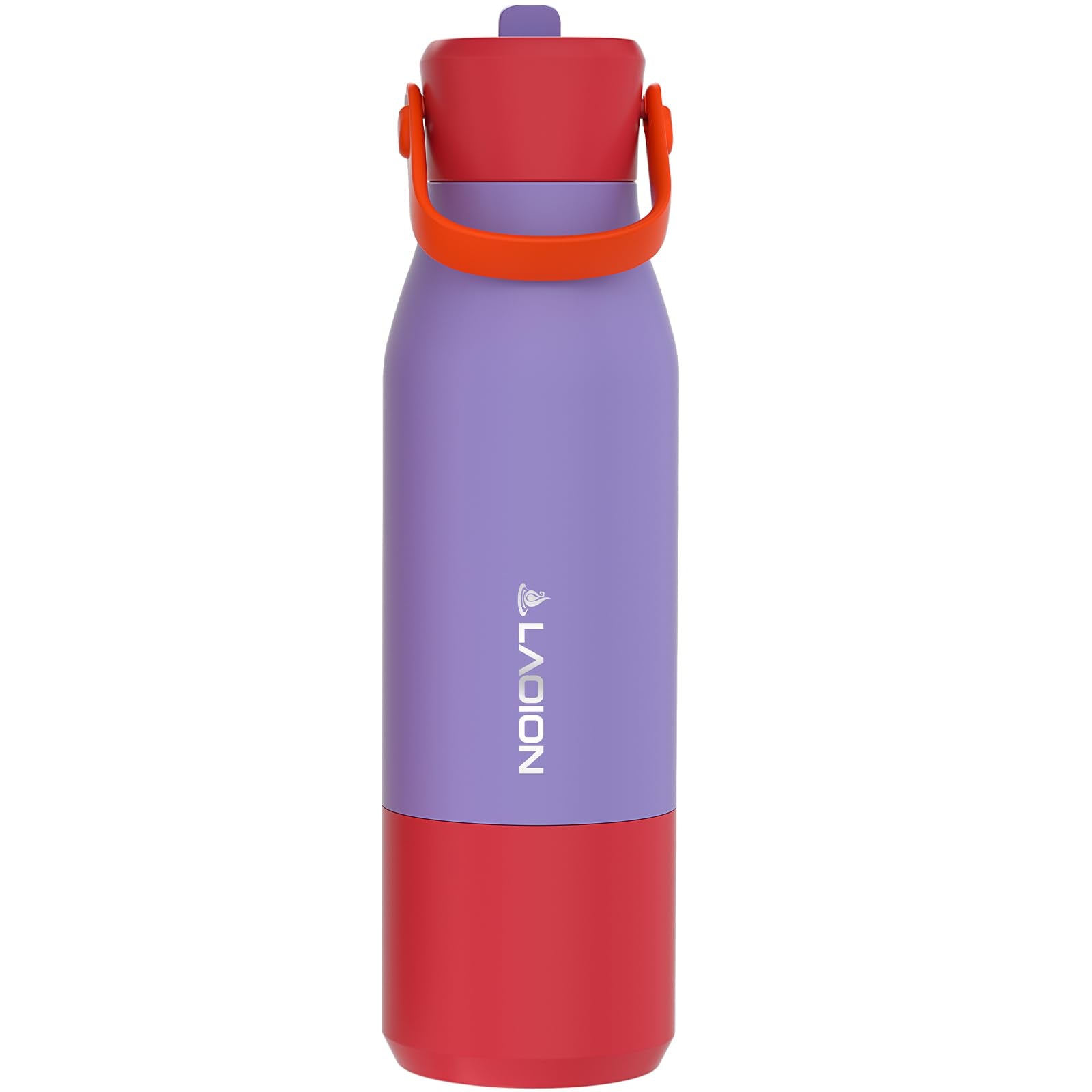 LAOION 32 oz Stainless Steel Insulated Water Bottle with Moveable Handle