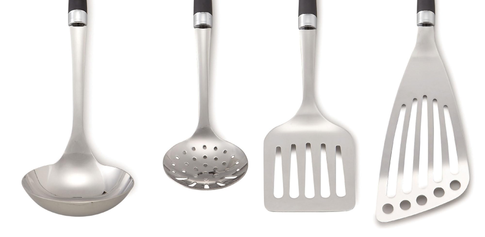 Seki Japan Right Handed Stainless Steel Spatula Wide Thin Slotted Turner Kitchen Utensils