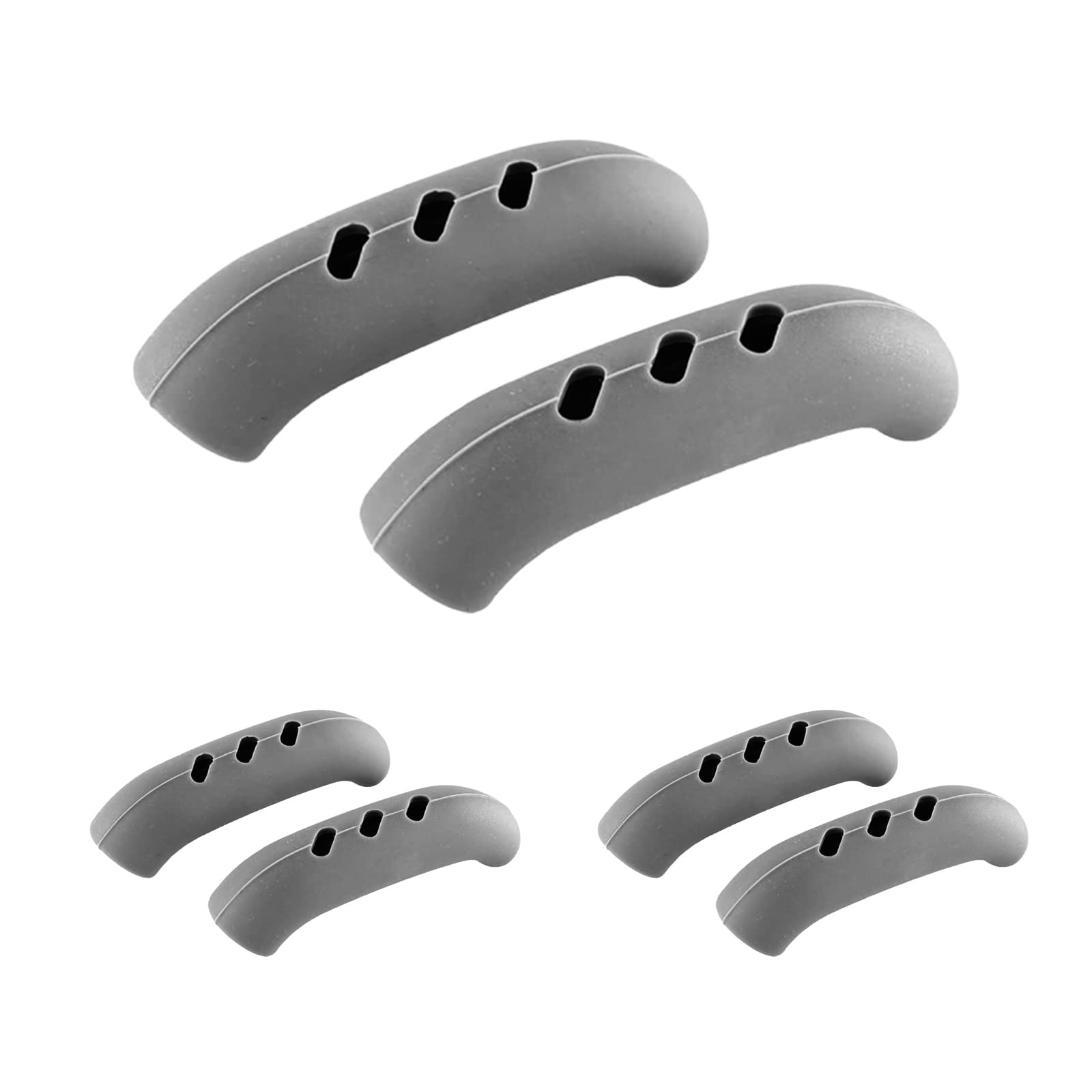 6 Pack Heat Resistant Silicone Pot Handle Covers - Universal Fit For Pots, Pans, And Skillets - Non-Slip Grip, Protects Hands Fr