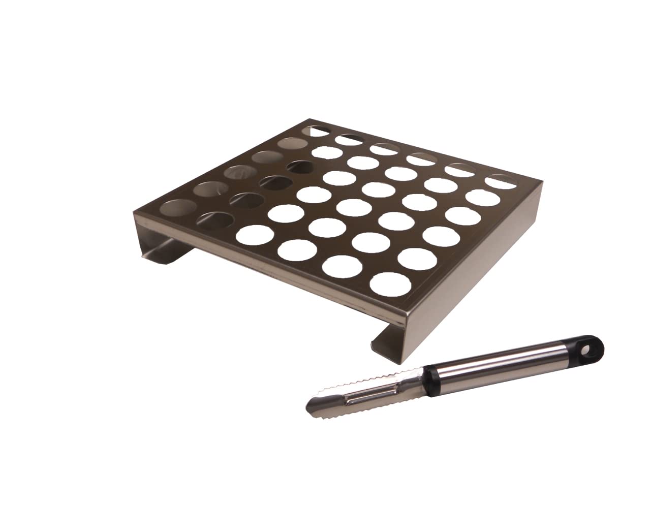 King Kooker 36Jr Stainless-Steel 36-Hole Jalapeno Rack With Corer