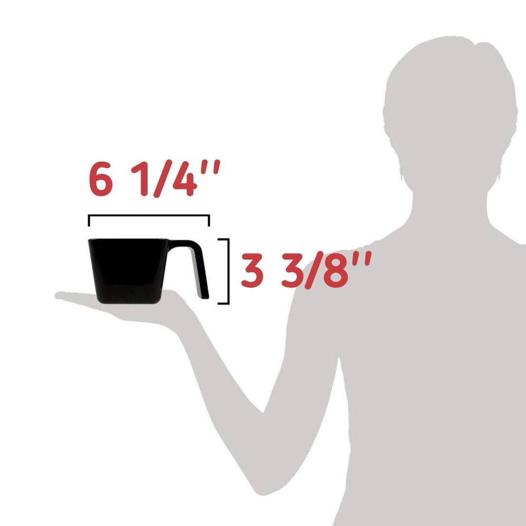 Carlisle 20 Oz. Black Polycarbonate Portion Cup