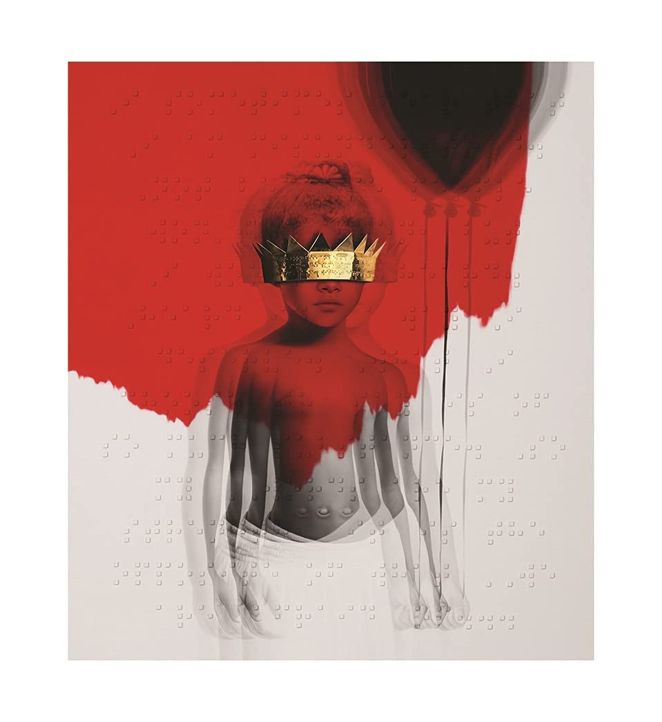 Rihanna Poster Print Art Anti 2016 Art Music Album Poster Print Arts Hd Print, 16X16 (40X40Cm)