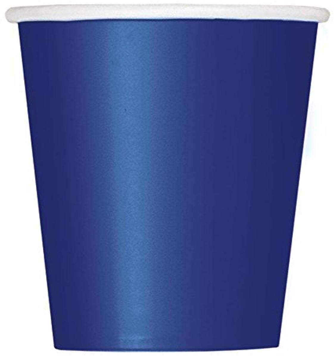 True Navy Blue Solid Paper Cups - 9Oz (Pack Of 14) - Elegant Design & Premium Quality Disposable Party Drinkware - Perfect For B