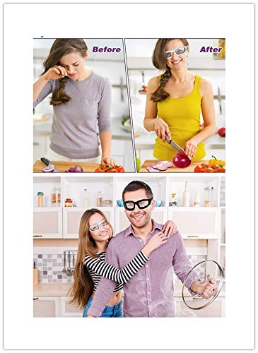 Unisex Tear Proof Cut Onion Goggles, Saftey Glasses For Kitchen, Cooking, Bbq, Cleaning, Cycling; Chopping Eye Protect Tool; Wit