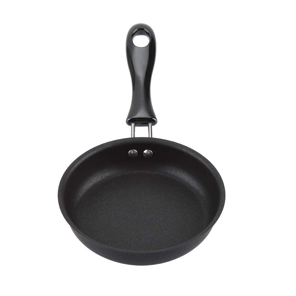 Mini Pan For One Egg, 5 Inch 12Cm Mini Egg Frying Pan With Handle Heat Resistant Non Stick Pot, Portable Camping Cooking Omelet