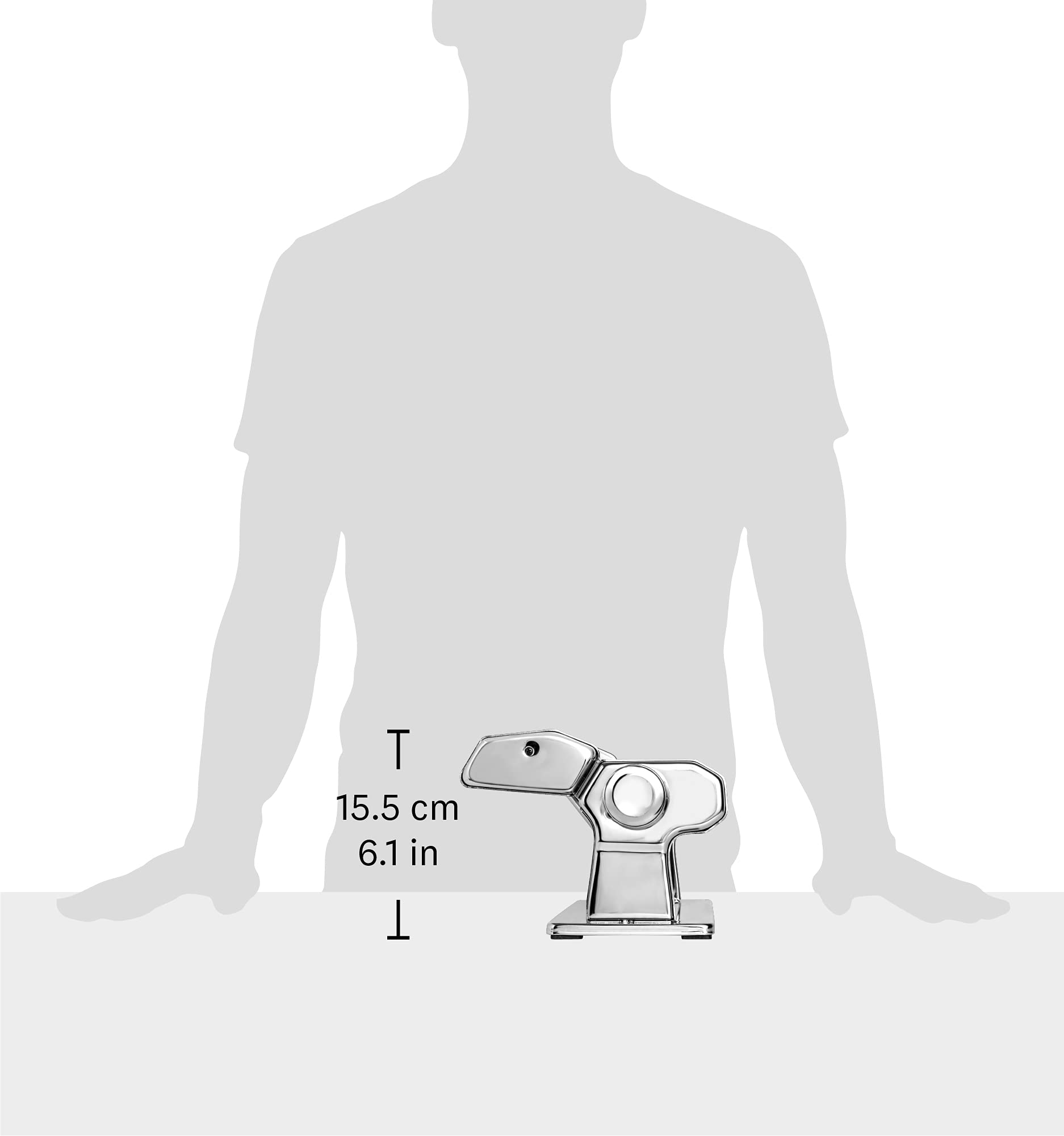 MARCATO Atlas 150 Pasta Machine, Red, Aluminum, Includes Cutter & Crank, Model MC002477