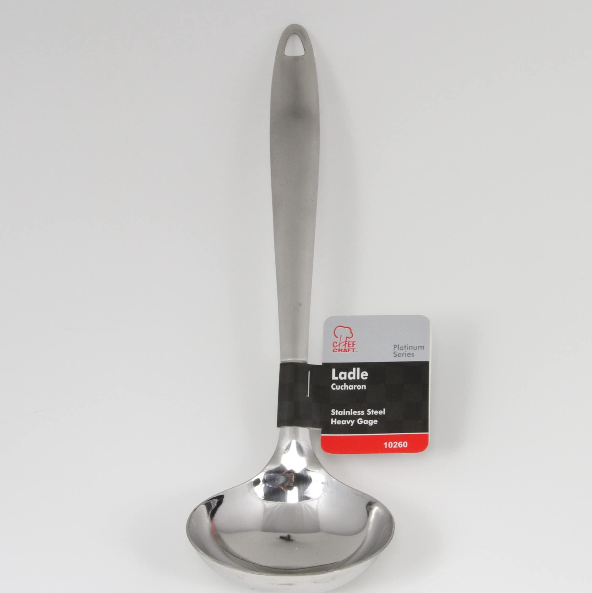 Chef Craft Select Cooking Ladle, 11.5 Inch, Stainless Steel