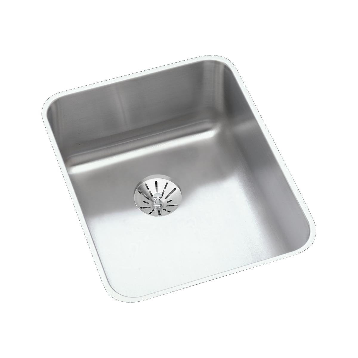 Elkay Lustertone Stainless Steel 16-1/2'' x 20-1/2'' x 5-3/8''  Single Bowl Undermount ADA Sink with Perfect Drain