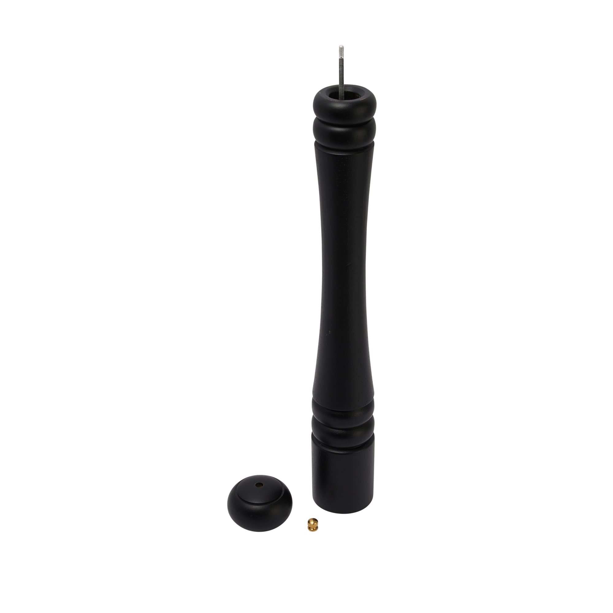 Bloomingville Modern Wood, Matte Black Salt And Pepper Mill