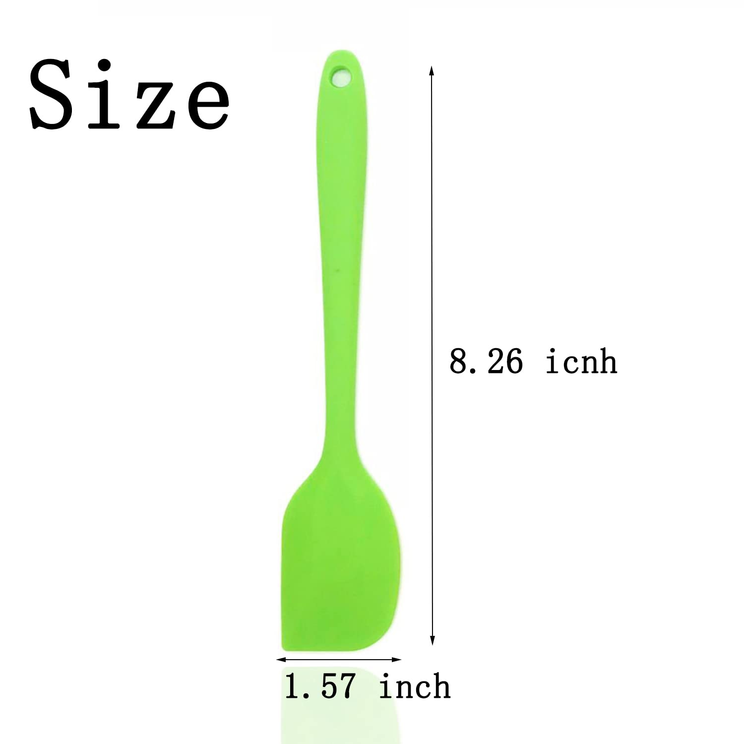 6 Pcs Silicone Spatulas, 8.3 Inch Small Rubber Spatula Heat Resistant Non-Stick Flexible Scrapers Baking Mixing Tool