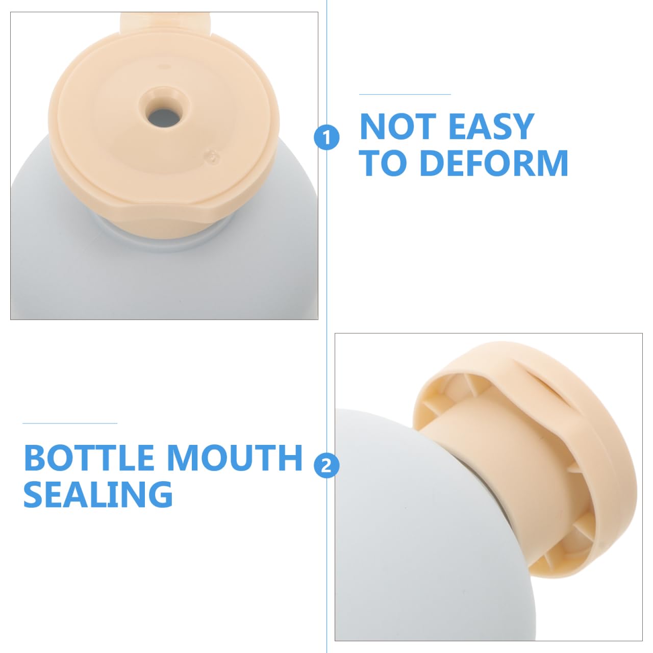 Didiseaon 2Pcs 200Ml/6.7Oz Squeeze Tubes Refillable Travel Bottles Pe Cosmetic Container With Flip Cover For Vacation Facial Cle