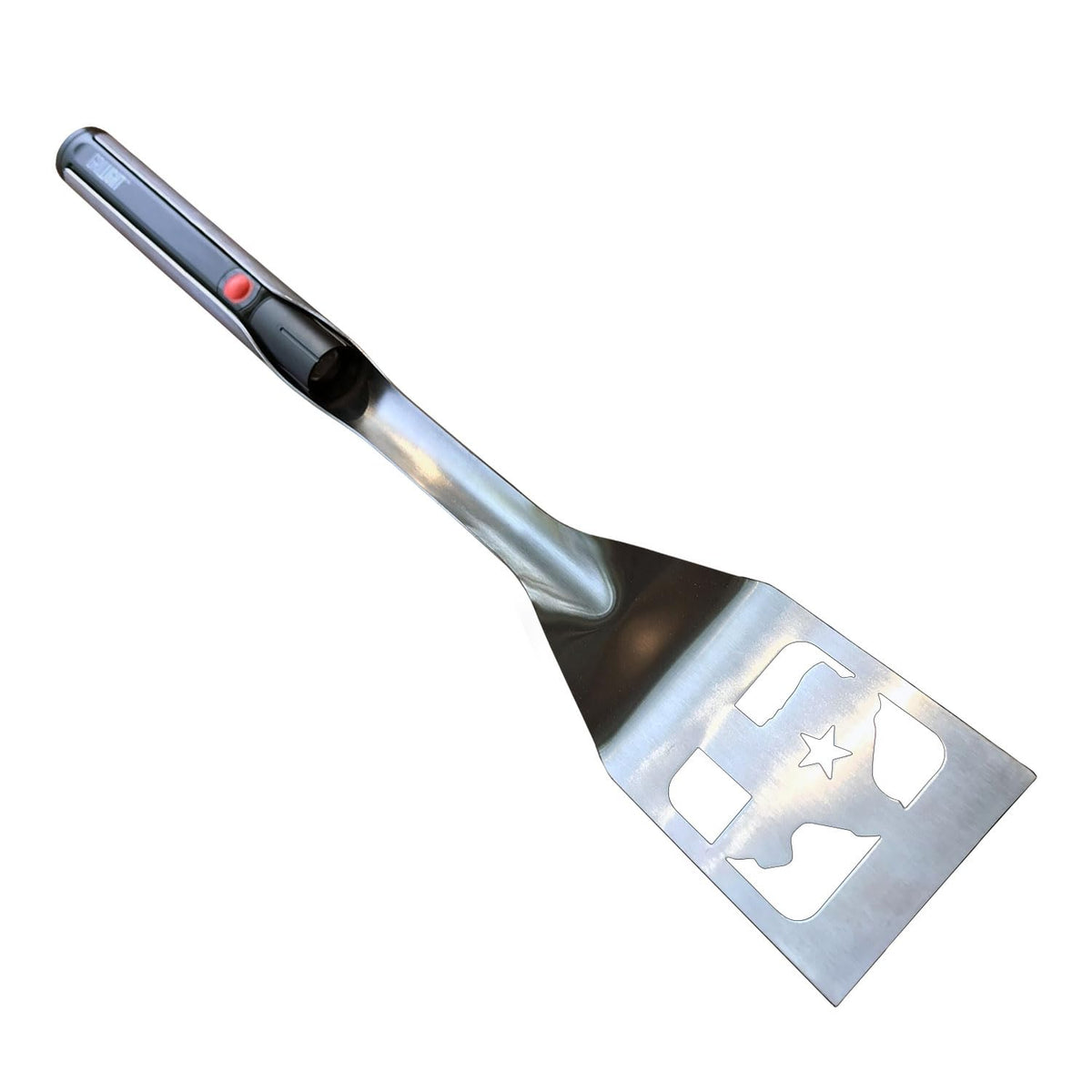 Grill Light Lone Star Texas Smart Grill Spatula Turner - Restaurant Grade Stainless Steel | Bright Led Light To Grill In The Dar