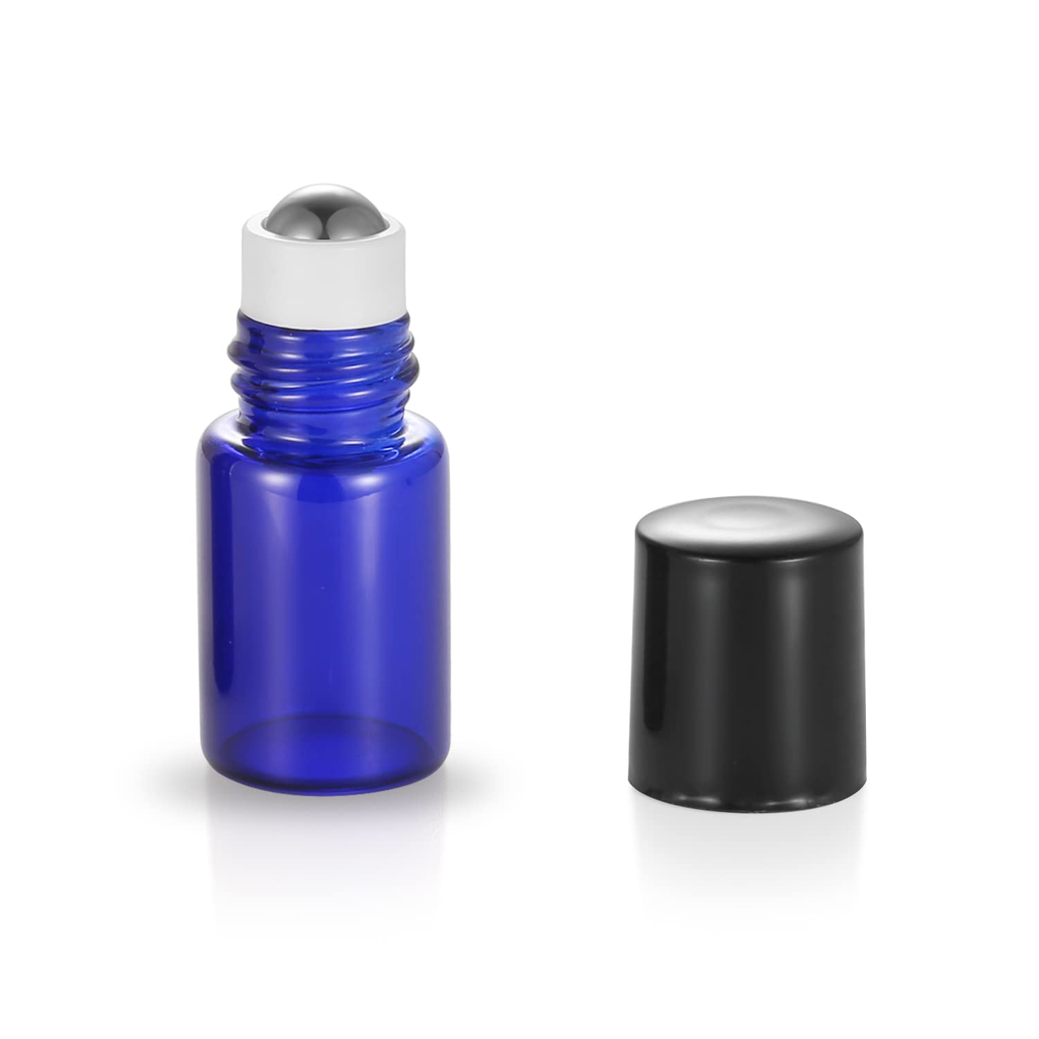 Zbfwmx 20 Pack Set 2Ml(5/8 Dram) Micro Mini Glass Roll On Glass Bottles With Metal Roller Balls Refillable Slim Sample Vial Arom