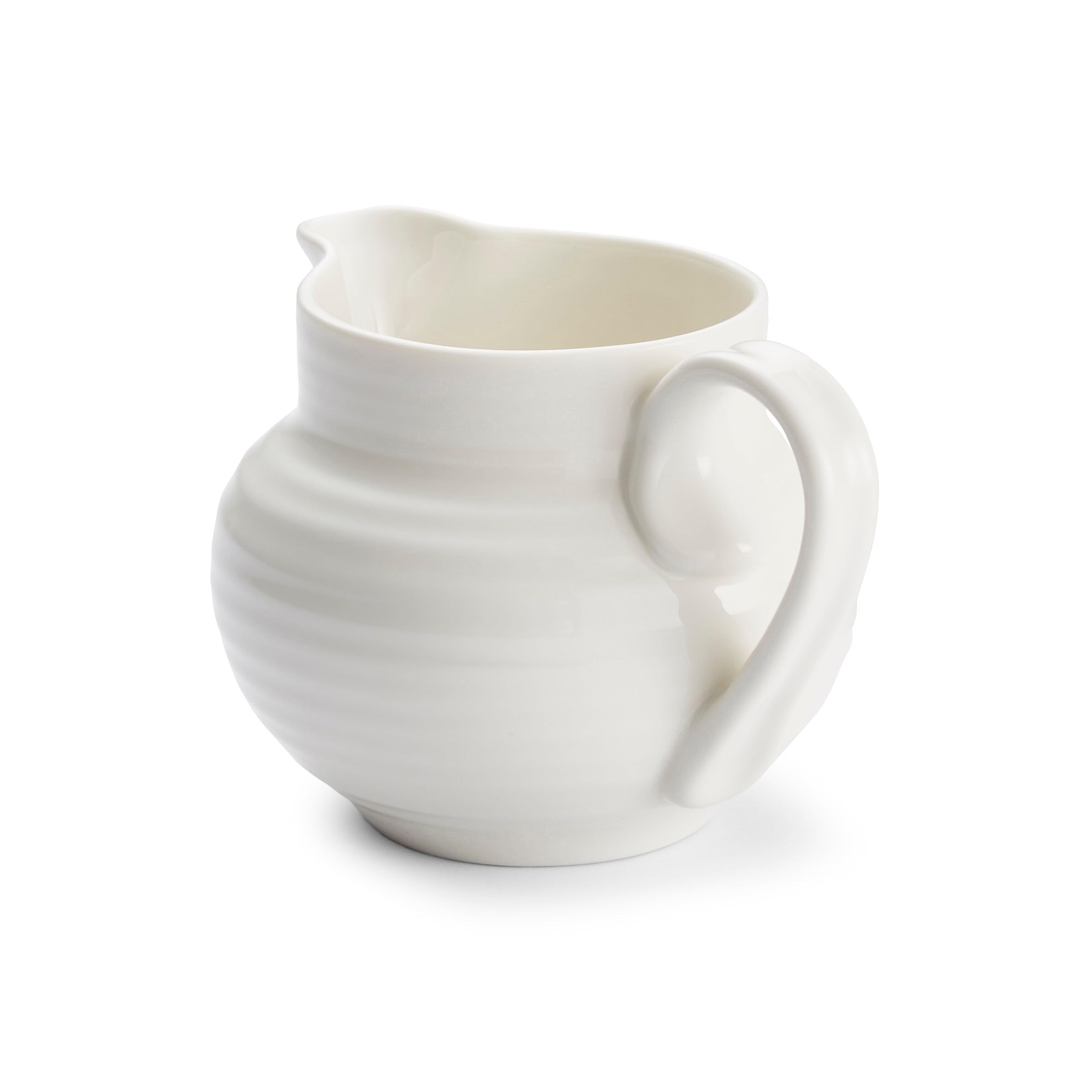 Portmeirion Sophie Conran 10 Fl. Oz. Cream Jug | Cleadon Small Creamer Pitcher | Made From Fine Porcelain | Dishwasher And Micro