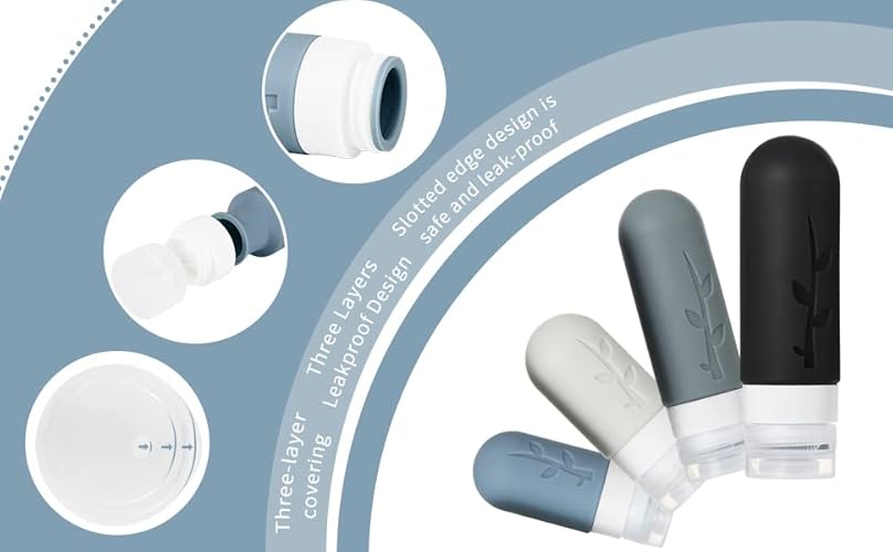 18Pack Travel Bottles for Toiletries  TSA Approved Travel Size Containers for Toiletries Liqus Shampoo And Conditioner travel Bottles  Perfect for Business or Personal Travel Essentials(BPA Free)