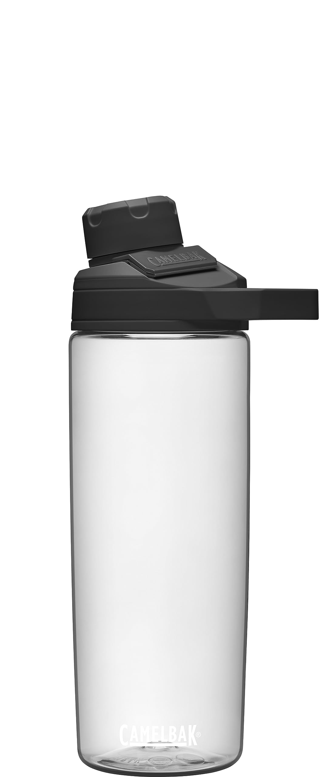 Camelbak Chute Mag Bpa Free Water Bottle With Tritan Renew - Magnetic Cap Stows While Drinking, 20Oz, Clear