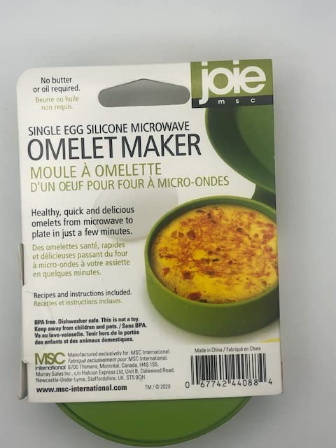 Joie Microwave Omelet Maker - Small Green Silicone Egg Cooking Tool