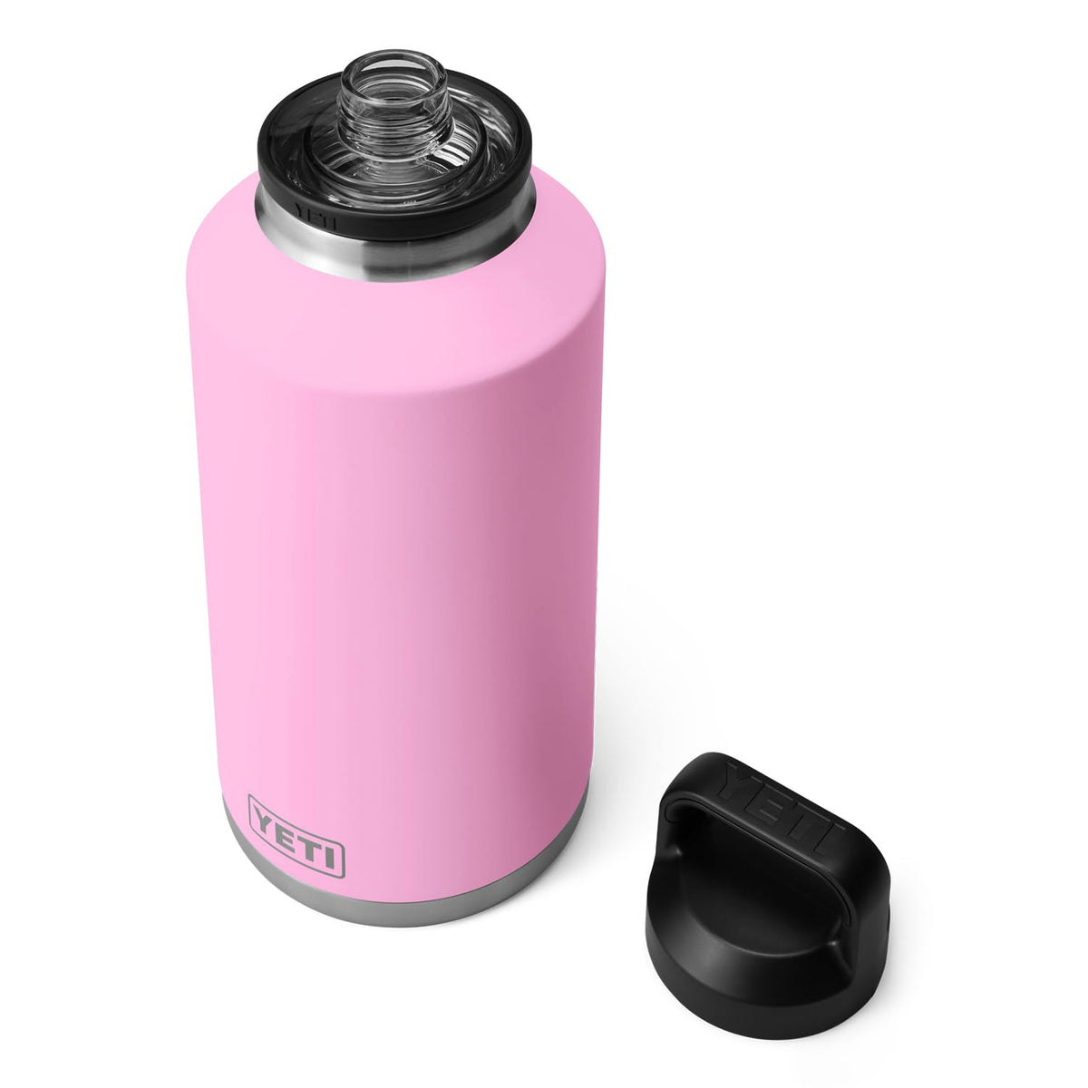 Yeti Rambler 64 Oz Bottle, Vacuum Insulated, Stainless Steel With Chug Cap, Power Pink