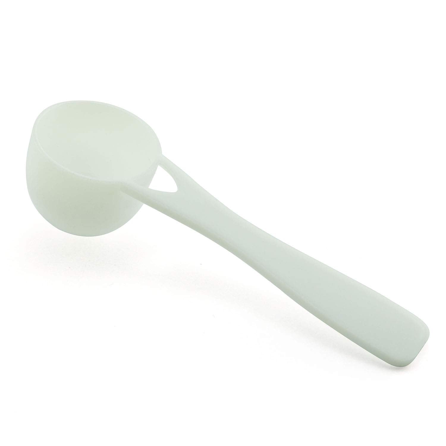 Tegg 5Ml Teaspoon 50Pcs 5Cc White Plasti Measuring Spoons For Herb Extract Tea Powder Coffee